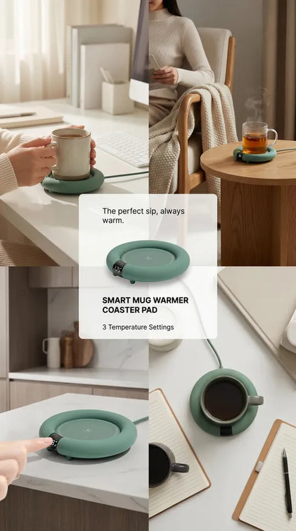 Smart Mug Warmer Coaster Pad